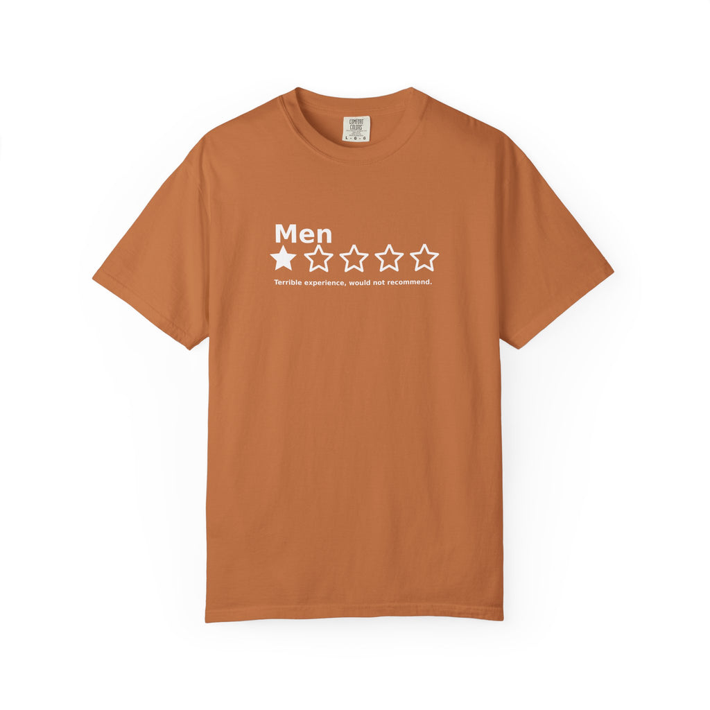 Men – 1 Star Review Funny Graphic Tee | Comfort Colors 1717