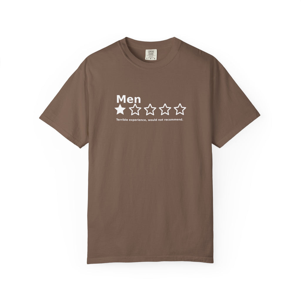 Men – 1 Star Review Funny Graphic Tee | Comfort Colors 1717