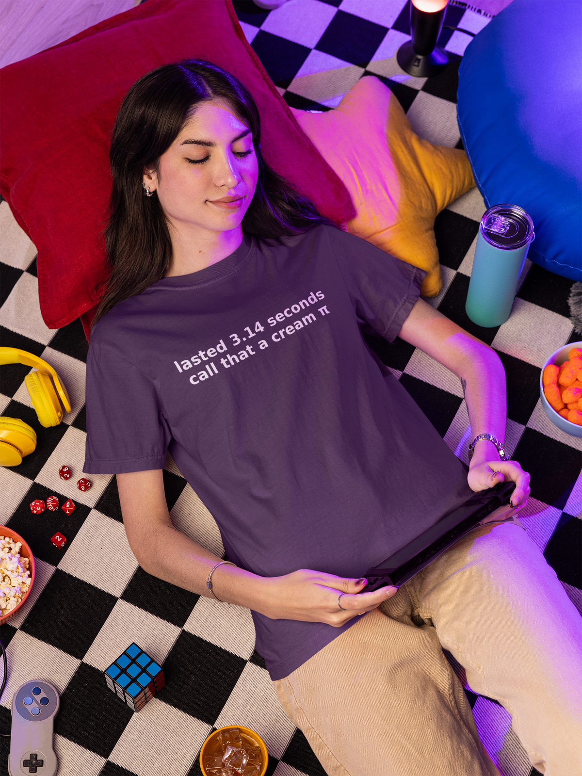 Lasted 3.14 Seconds Funny Graphic Tee – Comfort Colors Adult Humor Shirt