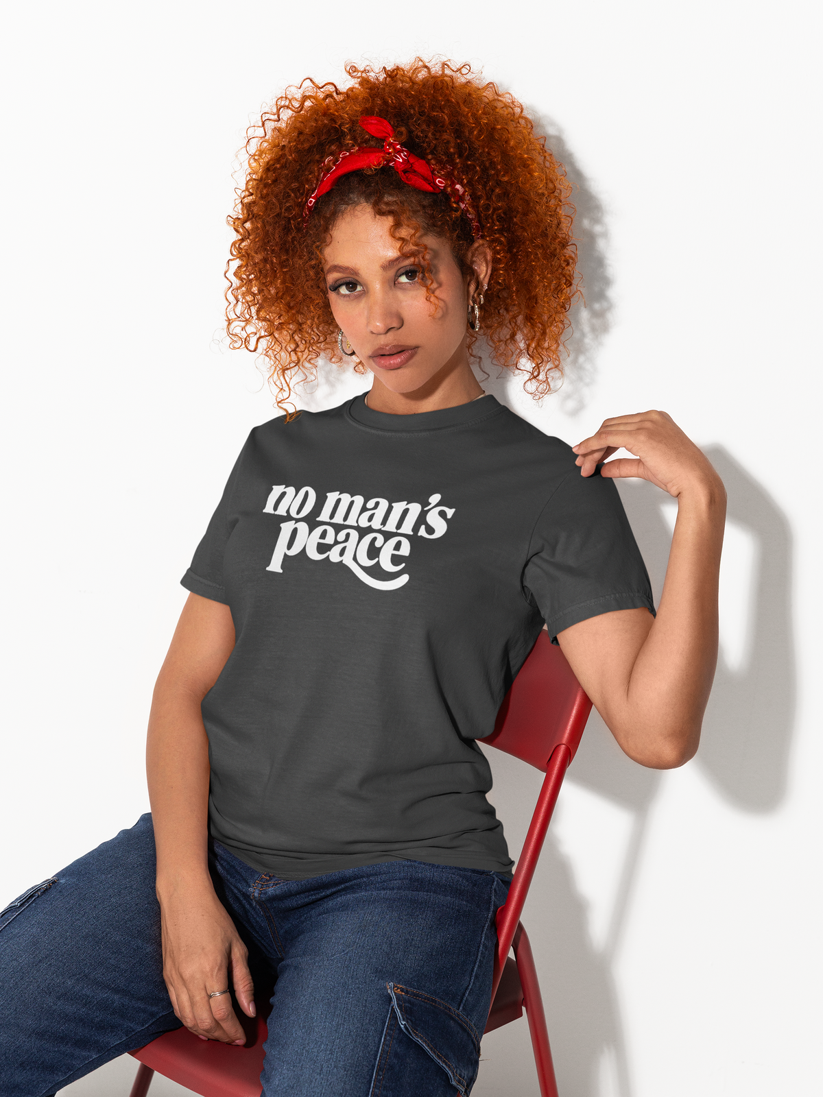 No Man's Peace Graphic Tee – Funny Girlfriend & Wife Shirt | Comfort Colors 1717