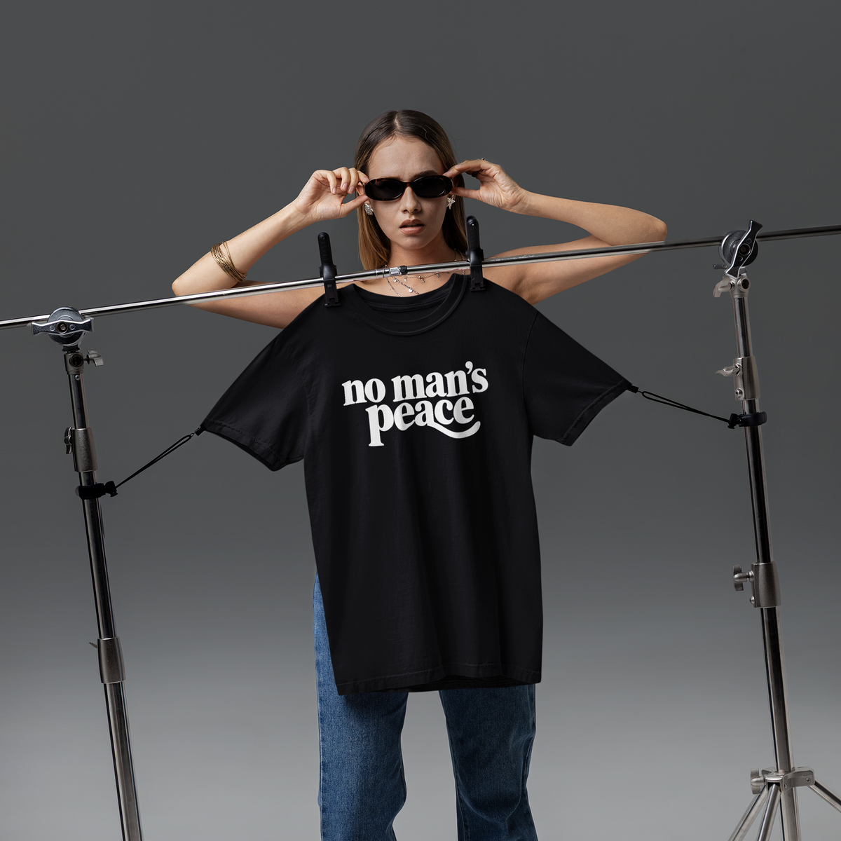No Man's Peace Graphic Tee – Funny Girlfriend & Wife Shirt | Comfort Colors 1717
