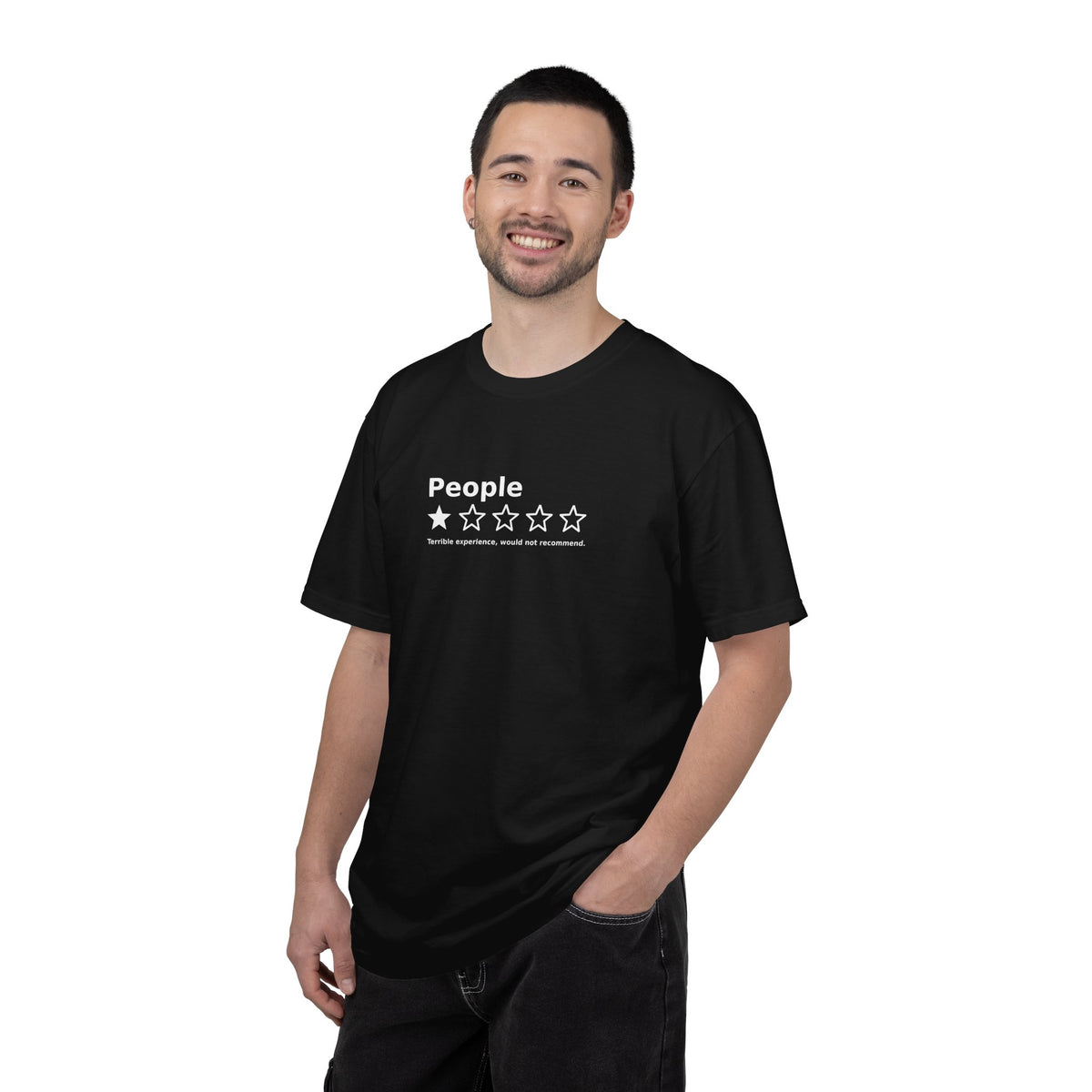 People – 1 Star Review Funny Graphic Tee | Comfort Colors 1717